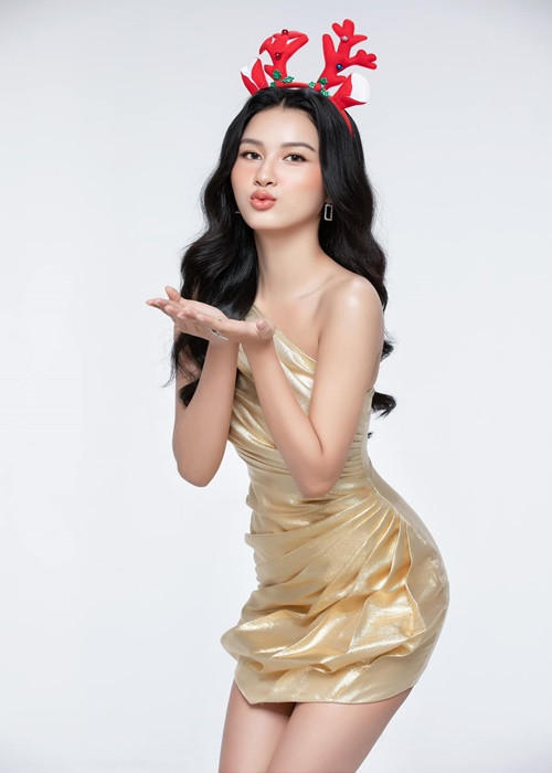 Chân dài sinh năm 2001 lọt top 10 chung cuộc, thắng danh hiệu Người đẹp Áo dài, top 5 Người đẹp Biển ở Hoa hậu Việt Nam 2020.