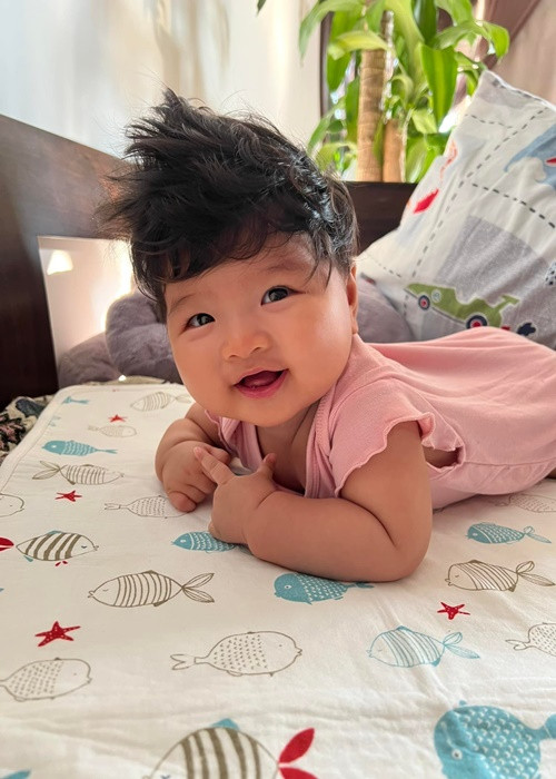 Con gái của Lê Bê La chào đời vào tháng 12/2021.