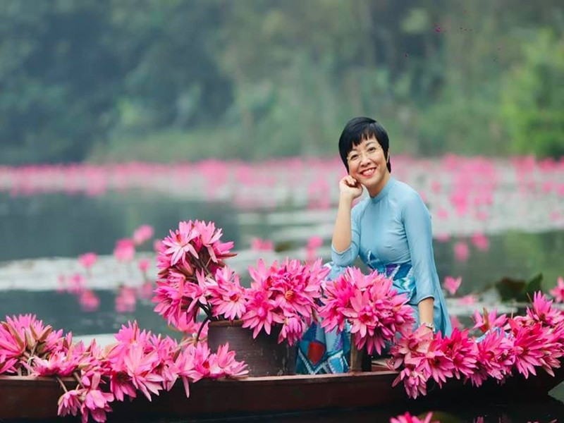 Trong cuộc phỏng vấn với Vietnamnet, Thảo Vân khẳng định cô chưa bao giờ giờ ân hận vì sự lựa chọn của mình. Ảnh: FBNV