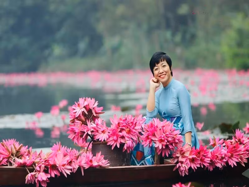 Trong cuộc phỏng vấn với Vietnamnet, Thảo Vân khẳng định cô chưa bao giờ giờ ân hận vì sự lựa chọn của mình. Ảnh: FBNV