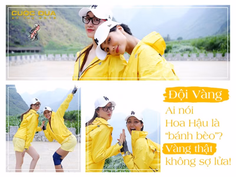 Khi giành chiến thắng Cuộc đua kỳ thú, H'hen Niê và Lệ Hằng quyết định dùng toàn bộ số tiền thưởng để làm từ thiện. Ảnh: VTV