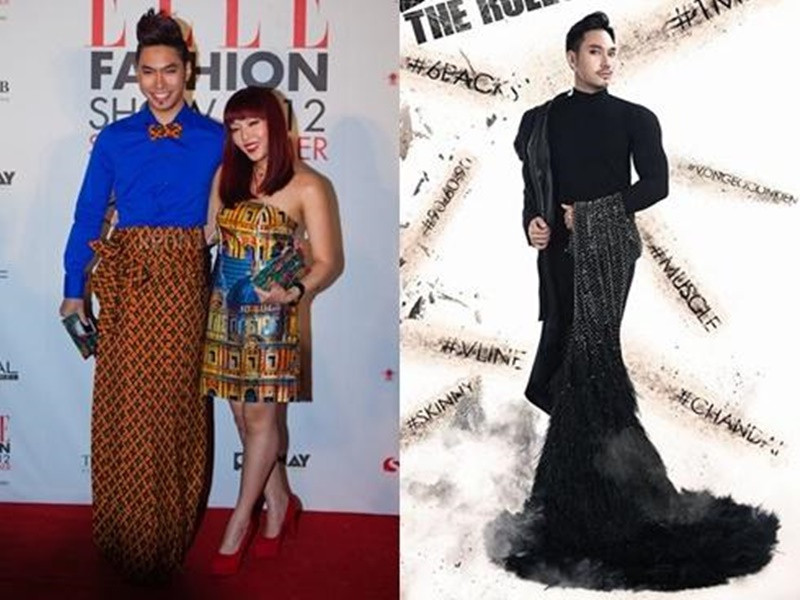 NTK Lý Quí Khánh không ngần ngại thử nghiệm phong cách nam giới mặc váy. Ảnh: Vietnamnet