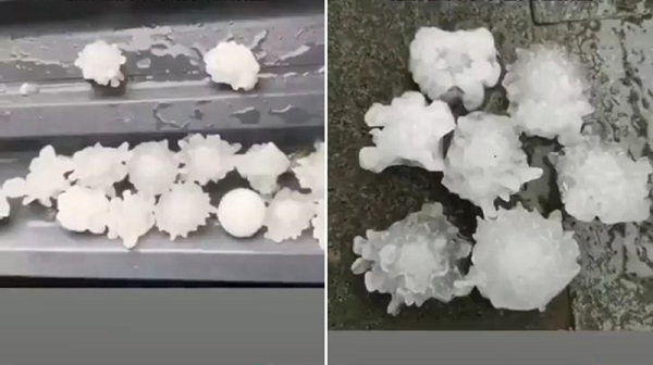 “Trong cơn bão, một viên nước đá sẽ bắt đầu hình thành ở dạng quả cầu nhỏ và tích tụ băng ở trên đỉnh. Trong những cơn bão rất mạnh, khi viên nước đá đủ lớn và va đập vào nhau, nhiều viên sẽ dính vào nhau, rồi lại va đập và đè lên nhau, tạo thành các khối đá...