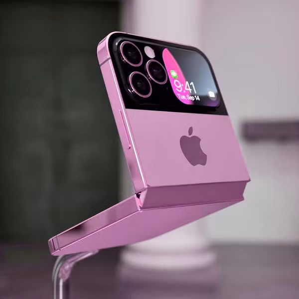 Điểm khác biệt lớn nhất của iPhone Flip so với những mẫu iPhone tiêu chuẩn chính là màn hình gập độc đáo.