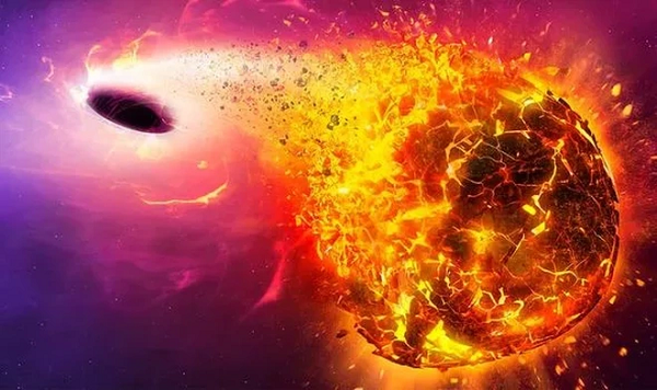 Chính trường hấp dẫn của lỗ đen này bẻ cong không - thời gian xung quanh, do đó làm cong và xoắn bất cứ ánh sáng nào truyền qua đó.