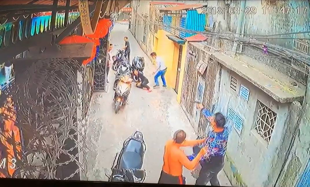 Hình ảnh vụ nổ súng.