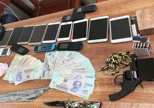 Tang vật vụ án. Ảnh: Công an tỉnh Thanh Hóa.