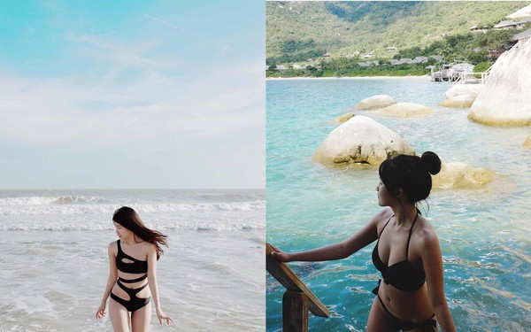 “Hot girl trà sữa” Kiều Trinh Xíu hở bạo trong những hình ảnh mặc bikini mới đây. Body hoàn hảo, 9X nhận được nhiều lời khen từ dân mạng.