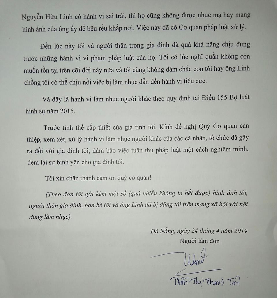 Vo ong Nguyen Huu Linh rut don to viec bi lam nhuc-Hinh-2