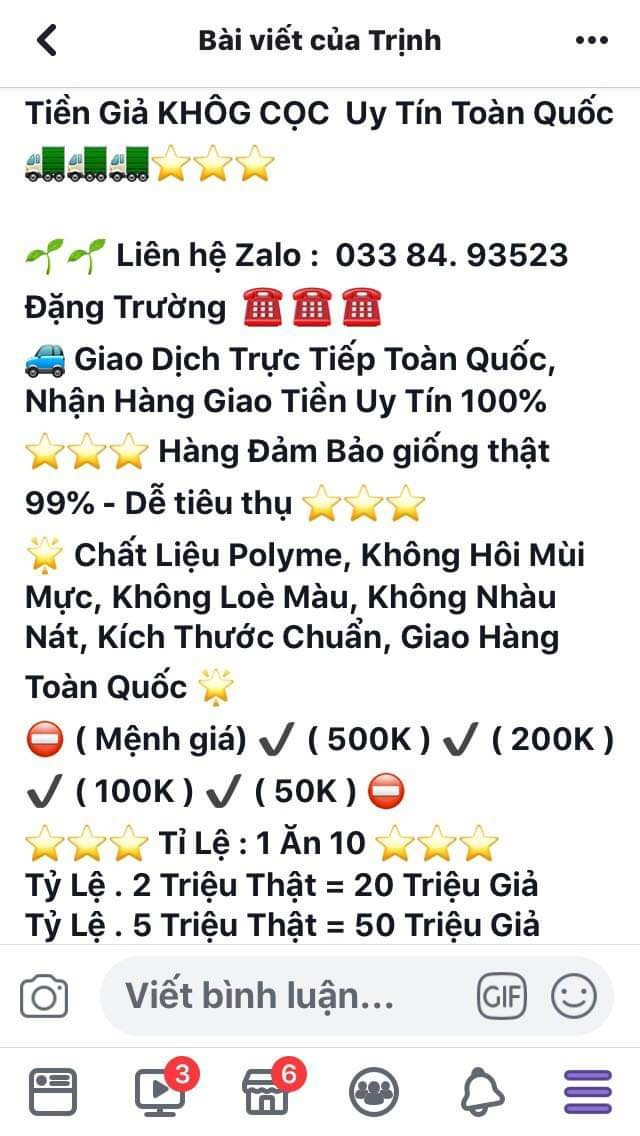Cong khai rao ban tran lan tien gia tren mang