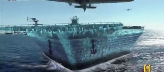 Theo chuyên gia Pyke, ưu điểm của tàu sân bay này là sử dụng được trong thời gian tương đối dài. Nó có thể nổi trên mặt nước và thuận tiện cho việc sửa chữa khi gặp sự cố trục trặc kỹ thuật.