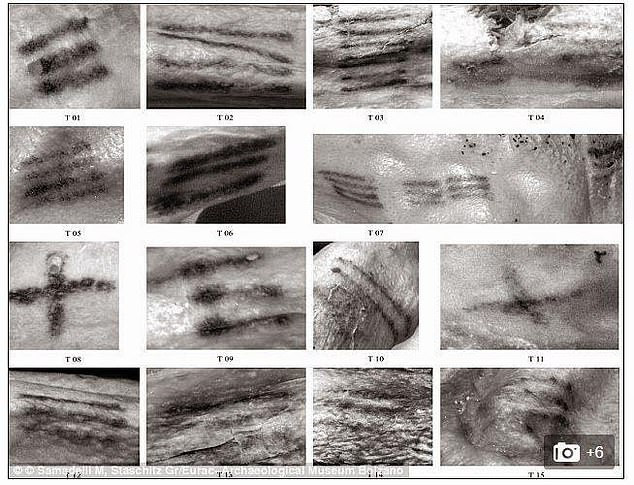 Vào năm 2015, lần đầu tiên các chuyên gia phát hiện 61 hình xăm trên cơ thể người băng Otzi.