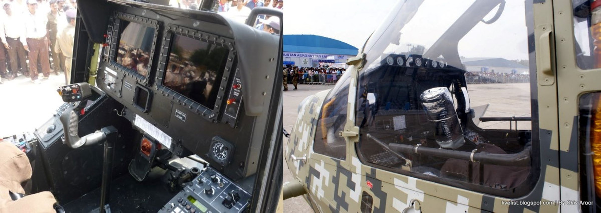 LCH Prachand có buồng lái bằng kính, chứa hai phi hành đoàn ngồi một trước một sau. Buồng lái được trang bị màn hình đa chức năng, hệ thống thu thập và chỉ định mục tiêu, thiết bị ghi hình kỹ thuật số để ghi lại cảnh quay của chiến trường dùng trong việc tóm tắt nhiệm vụ. Hệ thống ngắm mục tiêu gắn trên mũ điều khiển các khẩu pháo gắn trên thân trực thăng.