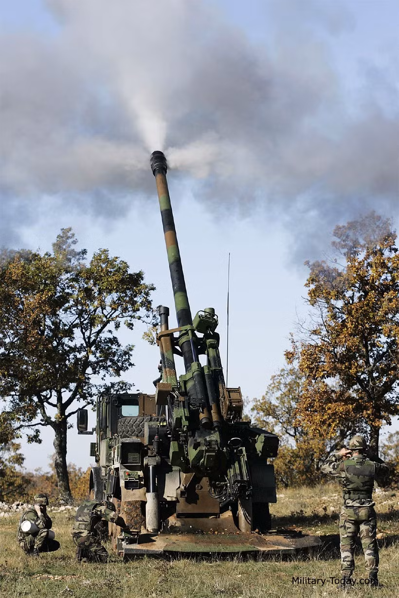 Pháo có thể bắn được tất cả các loại đạn 155 mm tiêu chuẩn NATO, bao gồm đạn chùm thứ cấp chống tăng hoặc nổ phân mảnh chống bộ binh, đạn phân mảnh nổ phá mạnh HE-FRAG thông thường và đạn tăng tầm bằng động cơ tên lửa, đạn khói và đạn pháo sáng, cơ số đạn xe có thể mang là 18 viên cùng liều phóng.