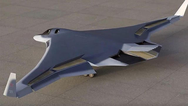 Với nguyên mẫu PAK-DA đã gần hoàn thiện, Nga trở thành quốc gia thứ hai sở hữu máy bay ném bom tàng hình. Mặc dù Nga mạnh về kỹ thuật hàng không vũ trụ, nhưng được cho là vẫn tụt hậu so với Mỹ về công nghệ tàng hình. Ảnh: Mô phỏng máy bay ném bom PAK DA của Nga.