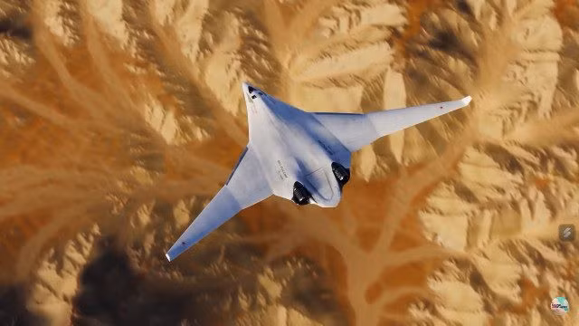 PAK-DA có thể mang nhiều loại đạn dược, từ bom dẫn đường đến đầu đạn hạt nhân. Dự kiến, máy bay sẽ tích hợp hệ thống điện tử và cảm biến tiên tiến, nâng cao hiệu quả trong môi trường tranh chấp. Ảnh: Mô phỏng máy bay ném bom PAK DA của Nga.