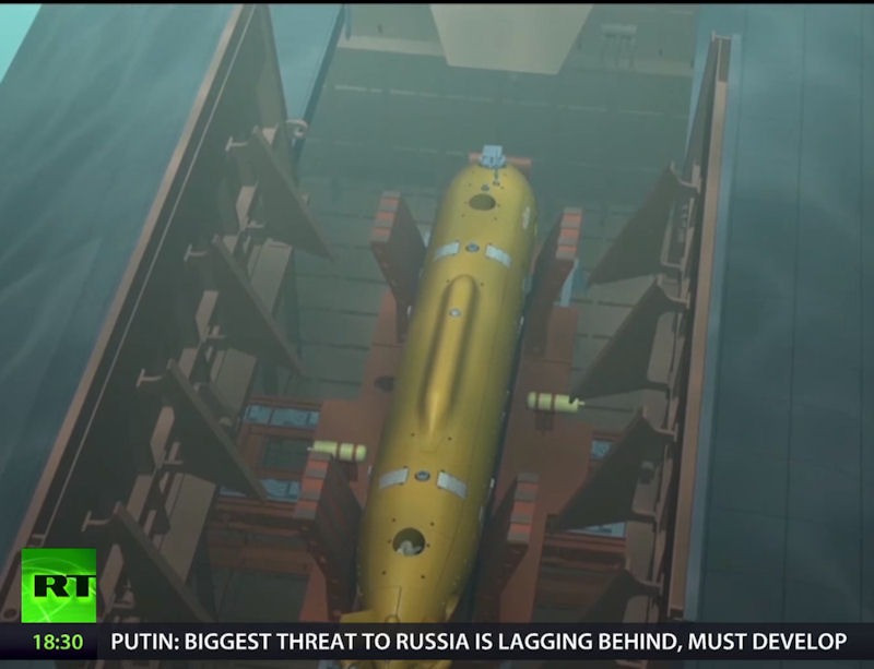 Poseidon dường như là một tàu ngầm mini hình ngư lôi có thể di chuyển với tốc độ 185 km/h, với tầm hoạt động 10.000 km và độ sâu tối đa 1.000 m. Nó có đường kính 1,6-2 m và dài 24 m.