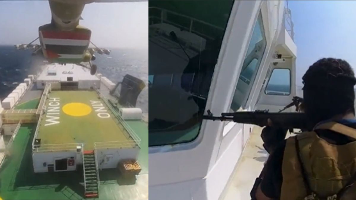 Bên cạnh đó, Houthi đã liên tiếp gia tăng các cuộc tấn công vào tàu thuyền ở Biển Đỏ, đồng thời có những động thái tác động đến cuộc xung đột ở Gaza và bày tỏ sự đoàn kết với lực lượng Hamas. Ảnh: India TV News.