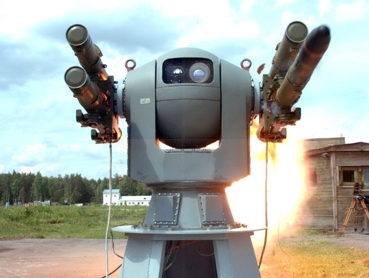 Tháp pháo của hệ thống phòng không Gibka-S có nguồn gốc từ tổ hợp 3M-47 “Gibka” trên biển, được trang bị để mang tới 4 tên lửa đất đối không loại Igla, cung cấp khả năng phòng thủ điểm trước nhiều mối đe dọa từ trên không. Ảnh: Micoope.