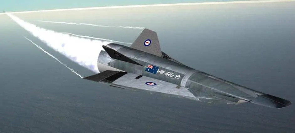 Mỹ đã âm thầm tiến hành chương trình này tại Australia, nơi có không gian không người ở rộng lớn, phù hợp cho các thí nghiệm. Việc này cũng giúp che giấu hoạt động của họ, bởi vì ngoài vệ tinh, không ai có thể theo dõi được những gì đang diễn ra tại lục địa này. Ảnh: Tên lửa trong chương trình HIFiRE.