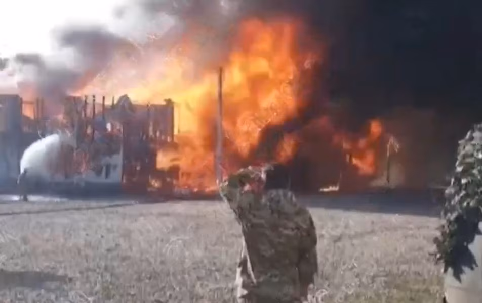 Một số tòa nhà hành chính, đặc biệt là sở chỉ huy của lính đánh thuê thuộc "Quân đoàn châu Phi" tại vùng Krasnodar đã bốc cháy chưa rõ nguyên nhân. Cho đến tháng 7/2023, địa điểm gần khu định cư Molkino này vẫn thuộc về Công ty quân sự tư nhân (PMC) Wagner.