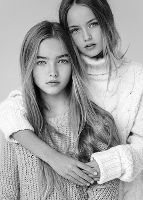 Anastasia Bezrukova, Kristina Pimenova là đôi bạn thân, cùng làm mẫu và đều có vẻ đẹp nàng thơ.