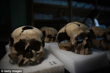 Tại đây, các nạn nhân bị chặt đầu, moi tim, bắn tên, cào xé, ném đá, nghiền nát, phanh thây, xẻ thịt, lột da, chôn sống hoặc ném từ trên đỉnh ngôi đền xuống dưới đất.