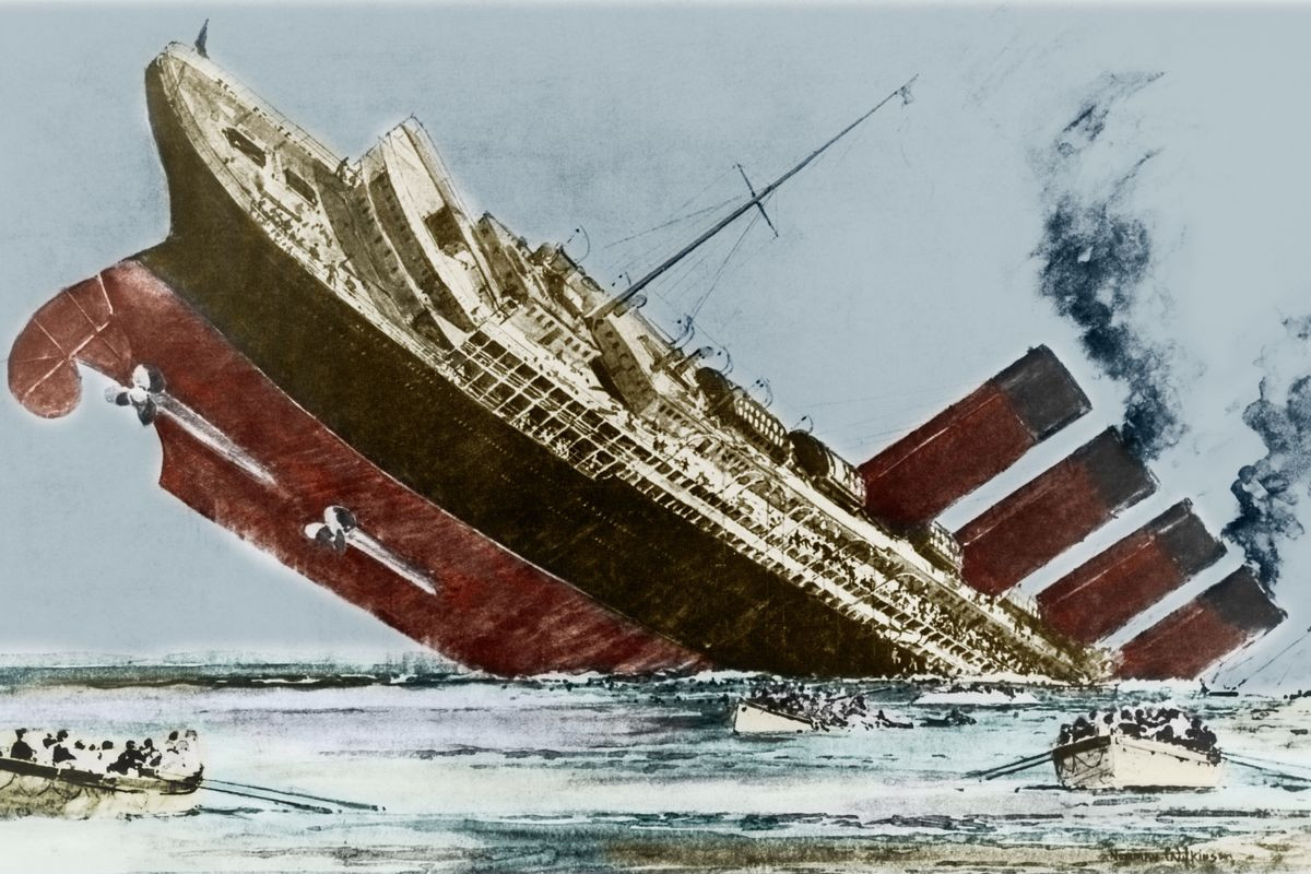 Vào sáng ngày 1/5/1915, tàu Lusitania nhổ neo rời New York, Mỹ để đến Liverpool, Anh.