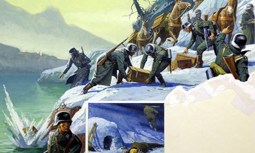 Điều này xuất phát từ việc một bức tranh vẽ cảnh binh lính của nhà độc tài Hitler ném những chiếc hòm xuống hồ Toplitz trước khi rút quân khỏi khu vực trên.