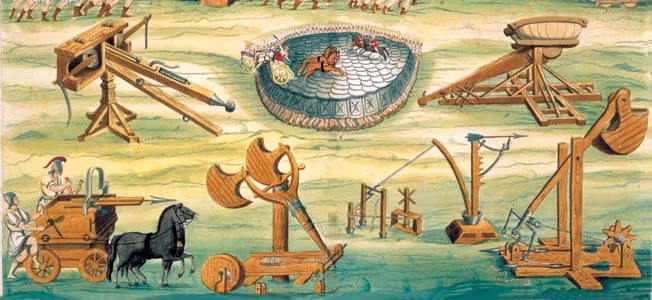 Nhờ vậy, máy bắn tên tự động polybolos hoạt động hiệu quả hơn so với cỗ máy bắn đá Ballista thời bấy giờ.