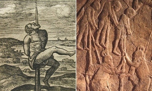 Một phương pháp tử hình phạm nhân tàn khốc khác là đóng cọc xuyên người. Vlad III Dracula hoàng thân xứ Wallachia sống vào thế kỷ 15 nổi tiếng với những hình phạt khủng khiếp, trong đó có đóng cọc xuyên người.