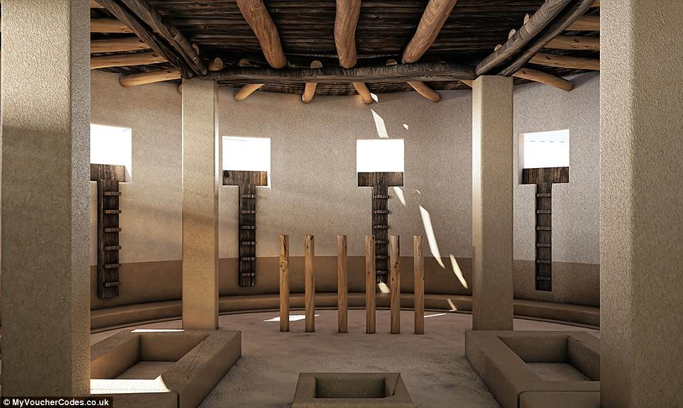 Trải rộng trên diện tích 27 mẫu Anh, Great Kiva có hơn 450 phòng. Một phần công trình nằm bên dưới mặt đất. Nơi đây từng được sử dụng để người xưa thảo luận những vấn đề quan trong hay tổ chức một bữa tiệc.