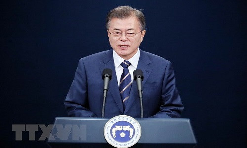 Tổng thống Hàn Quốc Moon Jae-in. (Nguồn: THX/TTXVN)