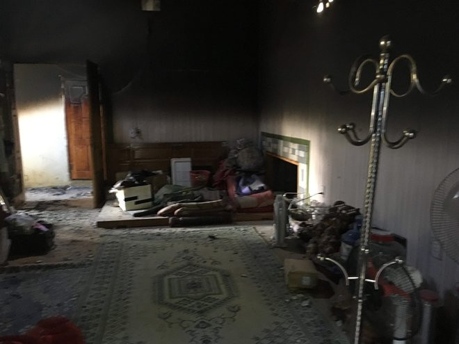 Bên trong căn nhà của đối tượng Nguyễn Thanh Tuân.