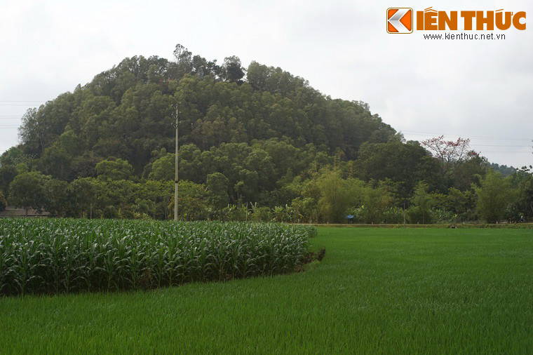 Toàn cảnh núi Tùng ở xã Triệu Lộc, huyện Hậu Lộc, tỉnh Thanh Hoá, nơi đặt lăng mộ Bà Triệu.