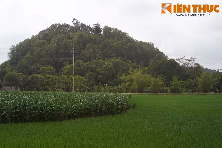 Toàn cảnh núi Tùng ở xã Triệu Lộc, huyện Hậu Lộc, tỉnh Thanh Hoá, nơi đặt lăng mộ Bà Triệu.