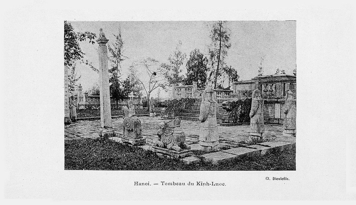 Khu lăng mộ Hoàng Cao Khải ở ấp Thái Hà. Ảnh: Gallica.bnf.fr.