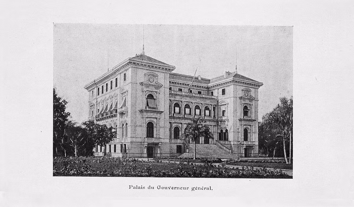 Dinh Toàn quyền Đông Dương, nay là Phủ Chủ tịch. Ảnh: Gallica.bnf.fr.