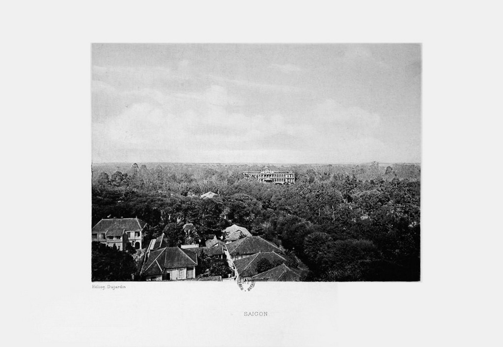 Sài Gòn nhìn từ trên cao, ở trung tâm là Dinh Norodom. Ảnh tư liệu.