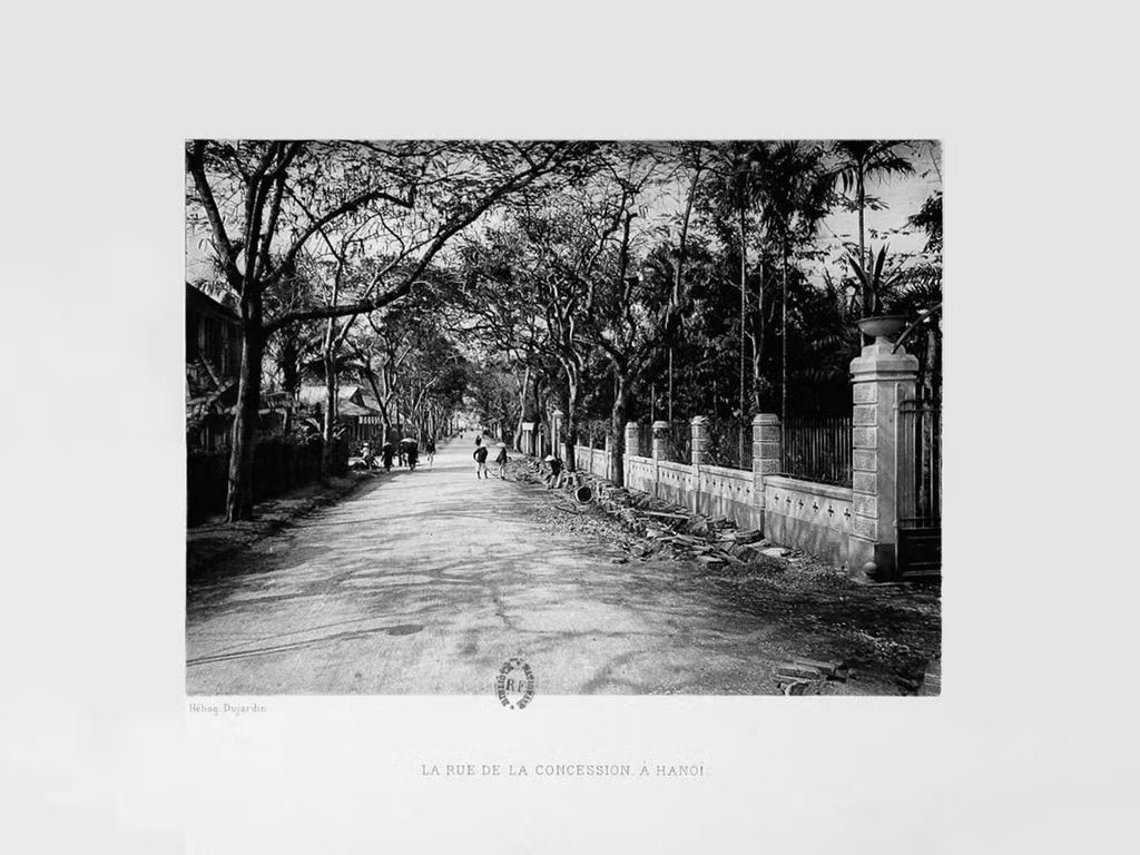 Phố Nhượng địa ở Hà Nội, nay là phố Phạm Ngũ Lão. Ảnh tư liệu.