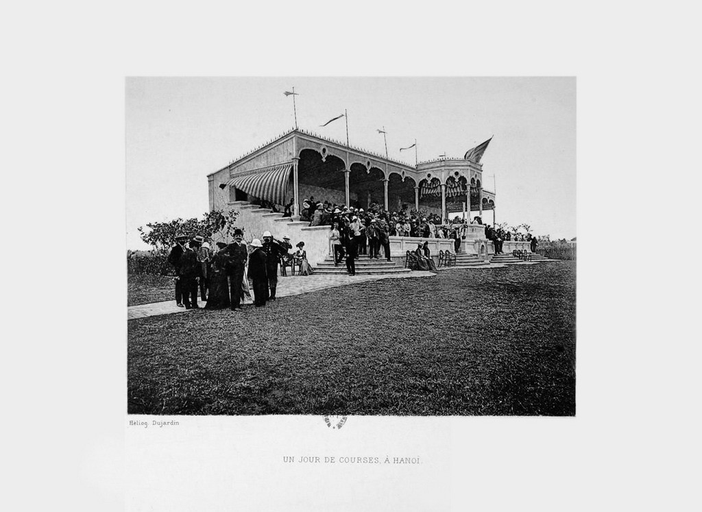 Trường đua ngựa ở Hà Nội (khu vực Cung thể thao Quần Ngựa ngày nay). Ảnh tư liệu.