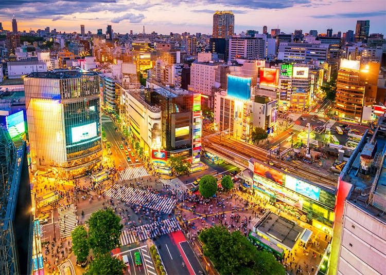 Thành phố Tokyo. Với 23 phường và 35 triệu dân, Tokyo nổi tiếng với giao lộ sôi động nhất thế giới như giao lộ Shibuya cùng những ga tàu đông đúc nhất ở quận Shijuku. Tokyo cũng là trung tâm văn hóa Otaku (văn hóa truyện tranh, hoạt hình) với vô số các cửa hàng game, truyện tranh và điện tử tại quận Akihabara. (Nguồn: Live Japan).