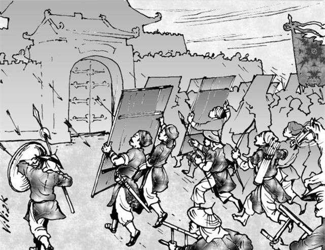 Năm 1773, để đánh chiếm thành Quy Nhơn, Nguyễn Nhạc tự ngồi vào cũi cho quân lính khiêng tới nộp cho Nguyễn Khắc Tuyên, giả làm quân lính phản Tây Sơn, bắt tướng "giặc" về hàng chúa Nguyễn. Khắc Tuyên tin là thật, cho quân áp giải Nguyễn Nhạc vào. Nửa đêm, quân Tây Sơn trá hàng mở cũi cho Nguyễn Nhạc, ông cùng binh lính nổi dậy phối hợp quân từ ngoài ùa vào đánh chiếm thành Quy Nhơn.