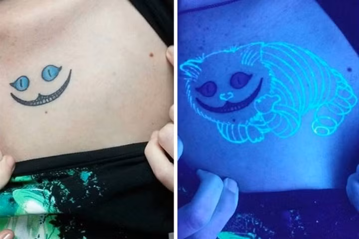 Hình xăm loại có thể nhìn thấy được trong bóng tối.