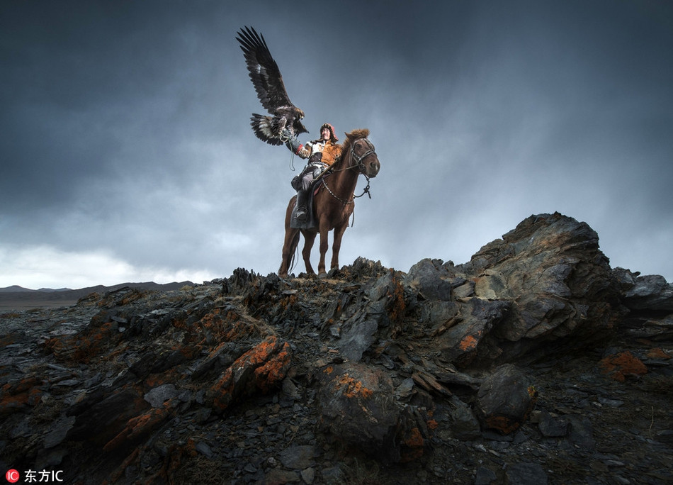 Theo truyền thống, những thợ săn sẽ cưỡi ngựa và sử dụng chim đại bàng khổng lồ đã được thuần hóa để săn các loài thú trên thảo nguyên như thỏ, sói.