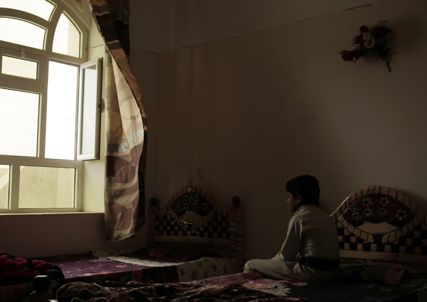 Phe Houthi đã huấn luyện các "chiến binh nhí" để bắn giết và sẵn sàng chết vì một cuộc "thánh chiến". Ảnh: AP.