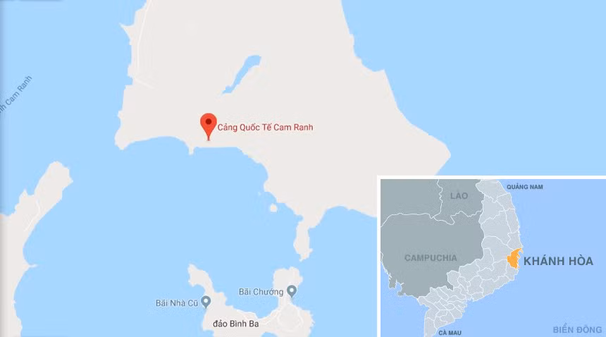Cảng quốc tế Cam Ranh. Ảnh: Google Maps.