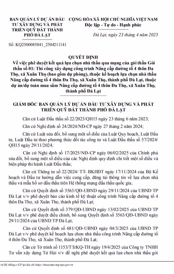 Lam Dong: Cty Thanh Tam An 