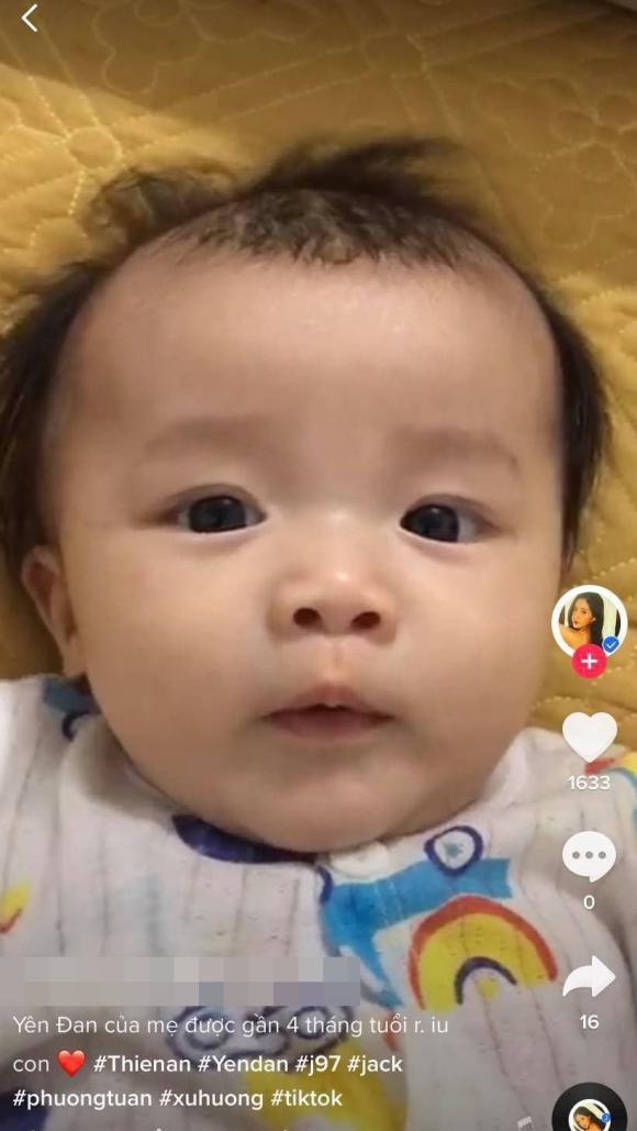 Loat anh dang yeu ve con gai 4 thang tuoi cua Jack va Thien An-Hinh-4