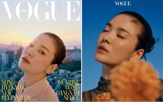 Song Hye Kyo được chọn làm gương mặt trang bìa cho số tháng 9 - một trong những số tạp chí quan trọng nhất trong năm - của tạp chí Vogue Korea. Vogue cũng được xem là tạp chí quyền lực bậc nhất ngành thời trang, người mẫu lên bìa tạp chí Vogue (tất cả các phiên bản) đều được lựa chọn khắt khe theo nhiều tiêu chuẩn. Do đó, bộ ảnh trang bìa số tháng 9 phần nào thể hiện được vị thế ngôi sao hàng đầu hàn Quốc của Song Hye Kyo.